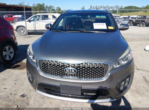 5XYPKDA16GG046377 2016 KIA SORENTO Silver უკანა სალონის ხედი