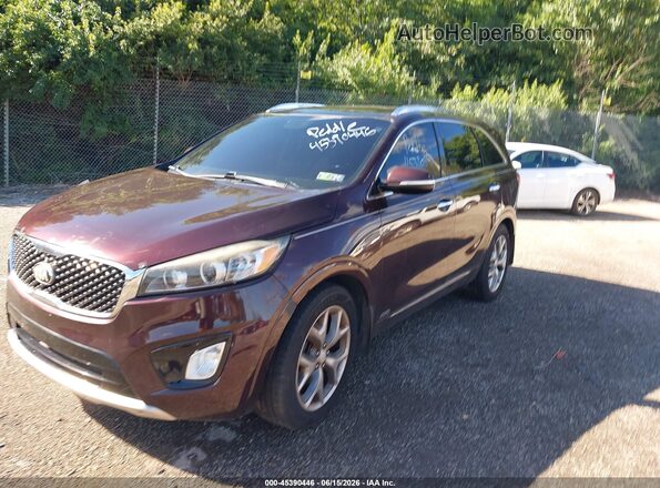 5XYPKDA50GG076946 2016 KIA SORENTO Burgundy 