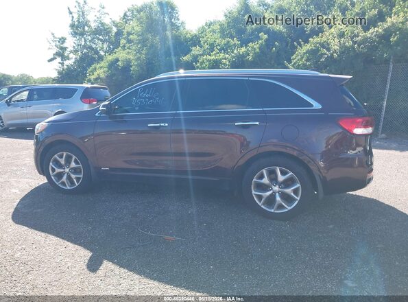 5XYPKDA50GG076946 2016 KIA SORENTO Burgundy 