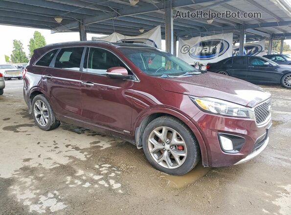 5XYPKDA50GG121383 2016 KIA SORENTO Burgundy წინა მარჯვენა
