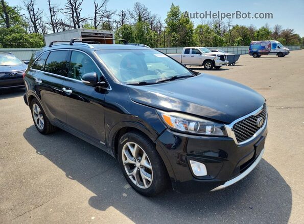 5XYPKDA50JG389065 2018 KIA SORENTO Black Przód prawy