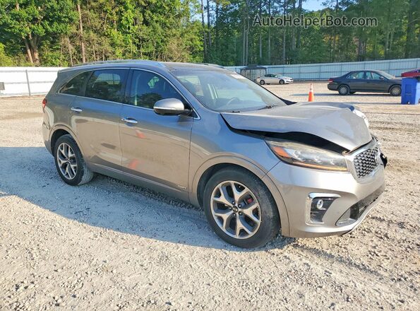 5XYPKDA52KG500636 2019 KIA SORENTO Желто-коричневый Передняя правая четверть