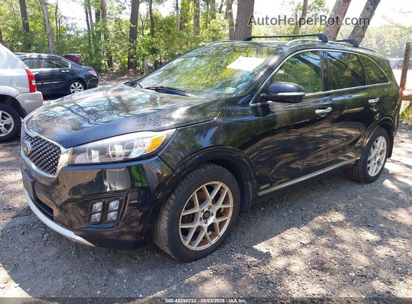 5XYPKDA54GG014076 2016 KIA SORENTO Черный Передняя левая четверть