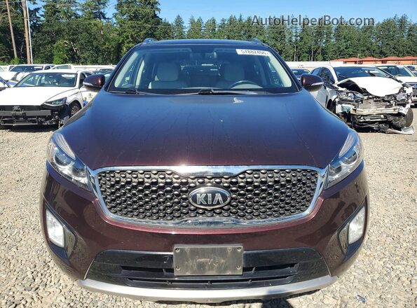 5XYPKDA54GG069708 2016 KIA SORENTO Burgundy 