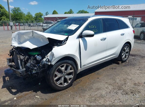 5XYPKDA56KG534515 2019 KIA SORENTO White Vista tres cuartos delantera izquierda