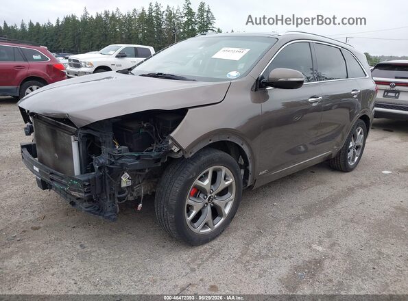 5XYPKDA57KG458089 2019 KIA SORENTO Brown წინა მარცხენა ხედი სამი მეოთხედიდან