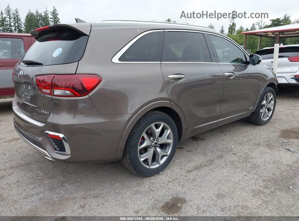 5XYPKDA57KG458089 2019 KIA SORENTO Brown უკანა მარჯვენა