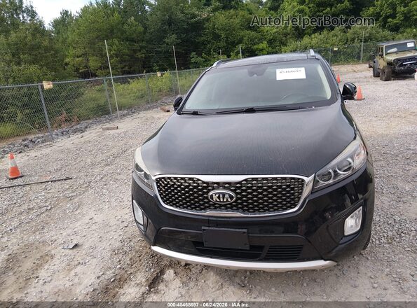 5XYPKDA58HG239618 2017 KIA SORENTO Black Front view