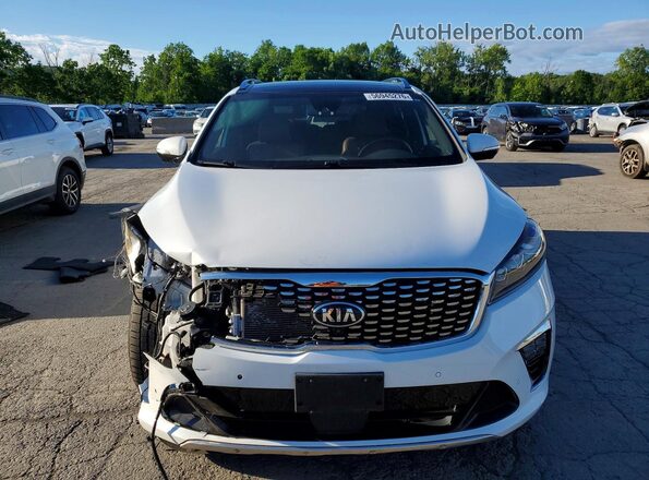 5XYPKDA58KG540400 2019 KIA SORENTO White 