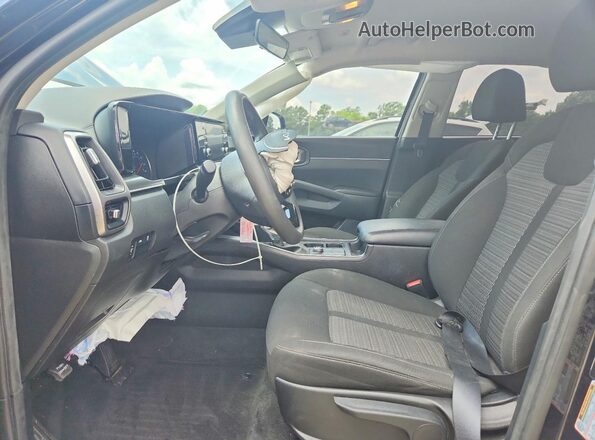 5XYRG4LC4PG166350 2023 KIA SORENTO Black წინა სალონის ხედი