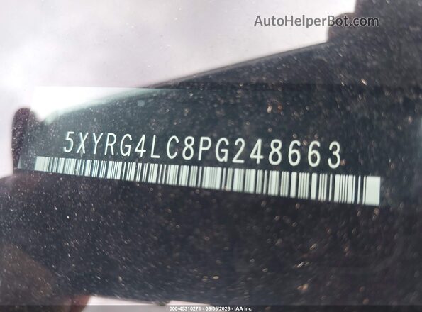 5XYRG4LC8PG248663 2023 KIA SORENTO White 