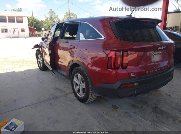 5XYRG4LC9NG109641 2022 KIA SORENTO Red Rear left