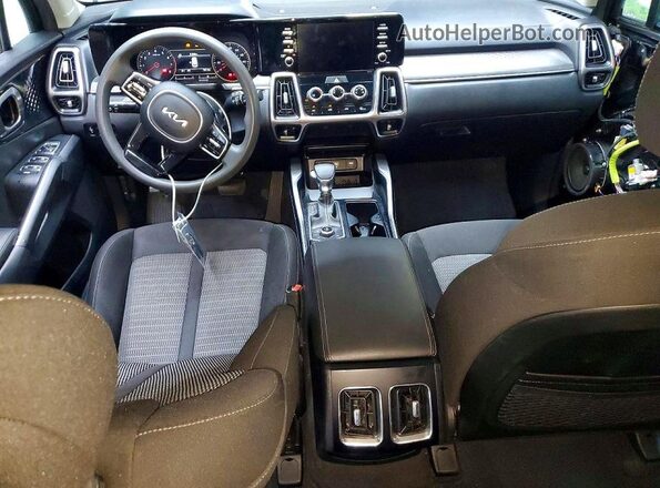 5XYRGDLC0PG183906 2023 KIA SORENTO Black Vista del salpicadero