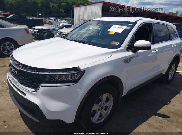 5XYRGDLC2NG121243 2022 KIA SORENTO White წინა მარცხენა ხედი სამი მეოთხედიდან