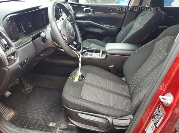 5XYRGDLC7NG085839 2022 KIA SORENTO Burgundy Սալոնի դիմացի տեսք