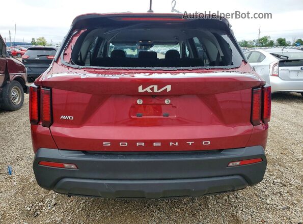 5XYRGDLC7NG085839 2022 KIA SORENTO Burgundy Հետևի տեսք
