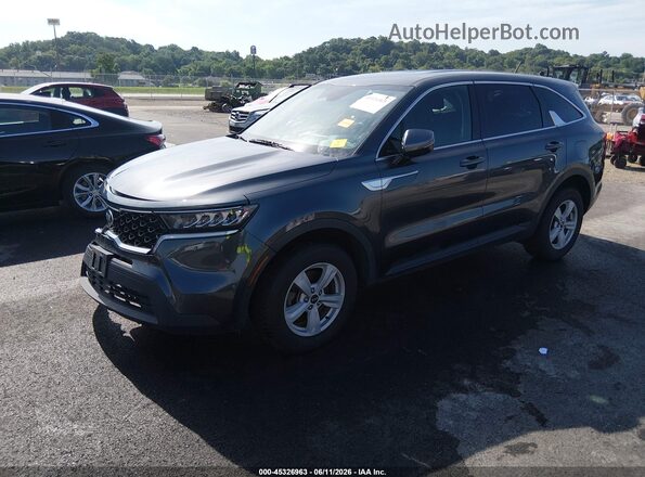 5XYRGDLC8MG034123 2021 KIA SORENTO Gray Առջևի ձախ երեք քառորդ տեսարան