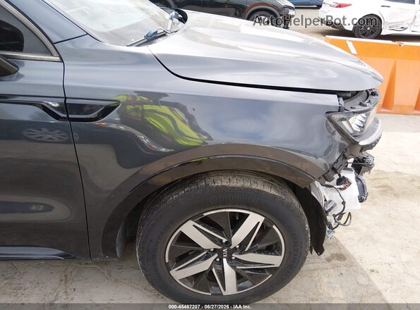 5XYRH4LF4MG037155 2021 KIA SORENTO Gray წინა ხედი