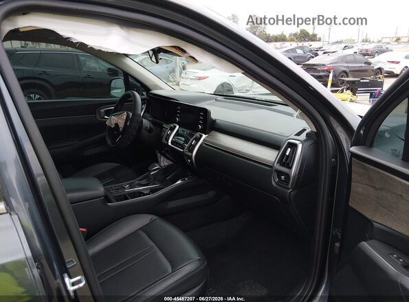5XYRH4LF4MG037155 2021 KIA SORENTO Gray წინა სალონის ხედი