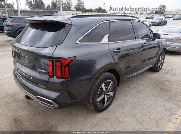 5XYRH4LF4MG037155 2021 KIA SORENTO Gray უკანა მარჯვენა