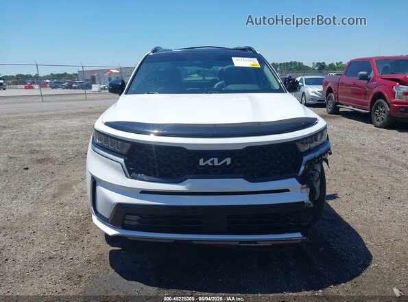 5XYRH4LF8NG095187 2022 KIA SORENTO White ხელსაწყოთა პანელის ხედი