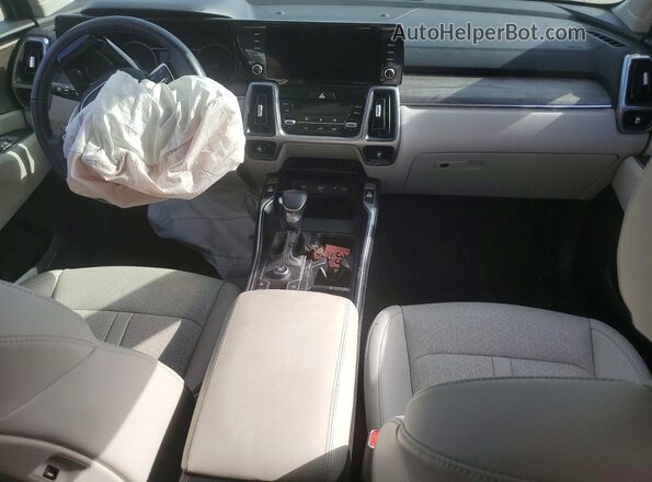 5XYRH4LFXPG249479 2023 KIA SORENTO Gray Առջևի վահանակի տեսք