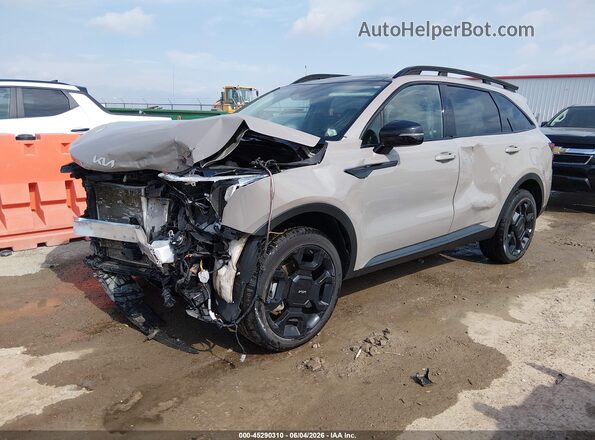 5XYRHDJF5RG297316 2024 KIA SORENTO Gray წინა მარცხენა ხედი სამი მეოთხედიდან