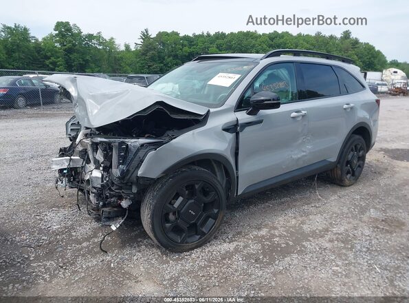 5XYRHDJF6RG291220 2024 KIA SORENTO Gray Առջևի ձախ երեք քառորդ տեսարան