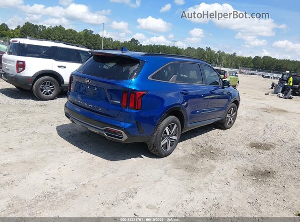 5XYRHDLF0MG025567 2021 KIA SORENTO Blue Задня права чверть