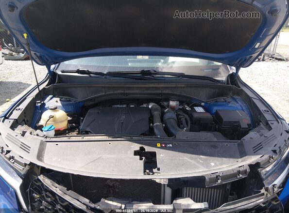 5XYRHDLF0MG025567 2021 KIA SORENTO Blue Вид ззаду