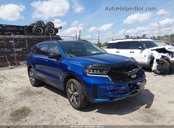 5XYRHDLF0MG025567 2021 KIA SORENTO Blue Вид спереду