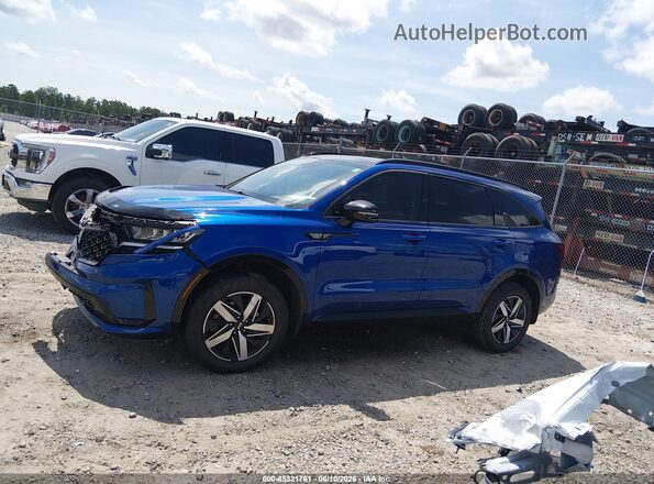 5XYRHDLF0MG025567 2021 KIA SORENTO Blue Вид задньої частини салону