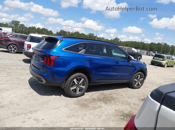 5XYRHDLF0MG025567 2021 KIA SORENTO Blue Вид щитка приладів