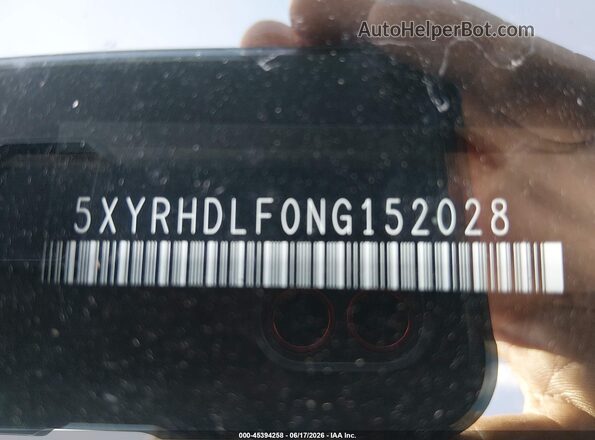 5XYRHDLF0NG152028 2022 KIA SORENTO Gray Engine compartment view