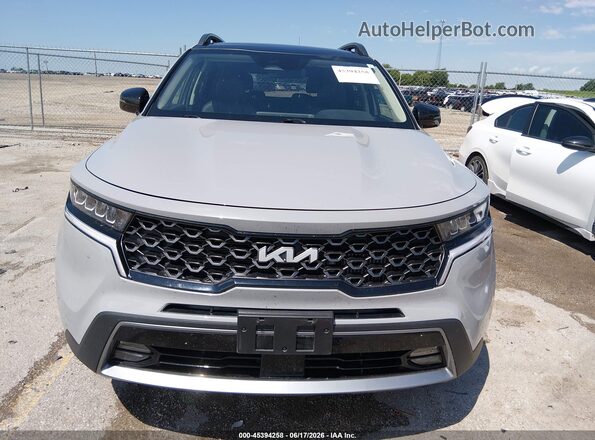 5XYRHDLF0NG152028 2022 KIA SORENTO Gray Instrument cluster view