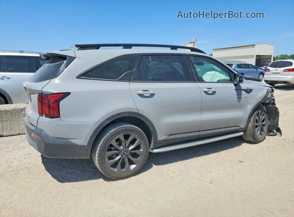 5XYRHDLF1NG133634 2022 KIA SORENTO Gray Rear right