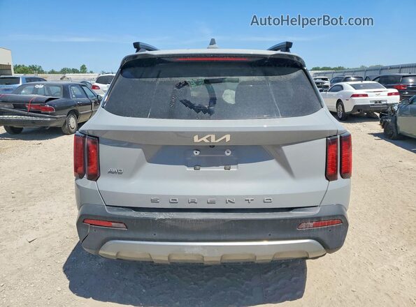 5XYRHDLF1NG133634 2022 KIA SORENTO Gray Rear view