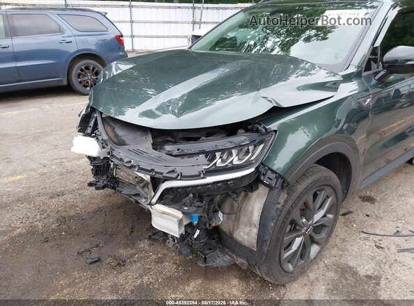 5XYRHDLF2NG104403 2022 KIA SORENTO Зеленый Вид спереди