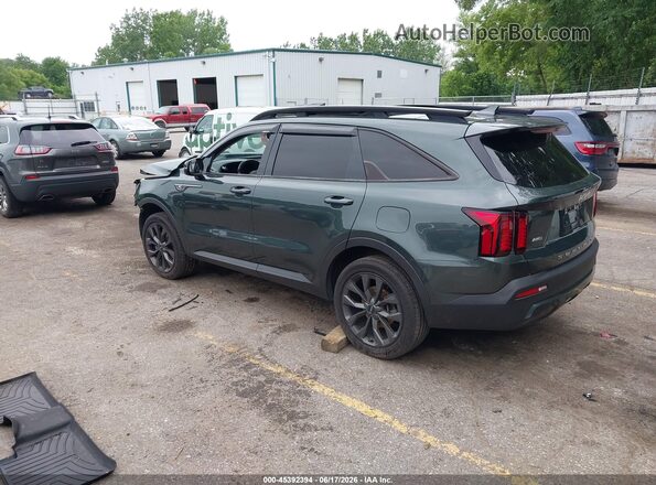 5XYRHDLF2NG104403 2022 KIA SORENTO Зеленый Задняя левая четверть