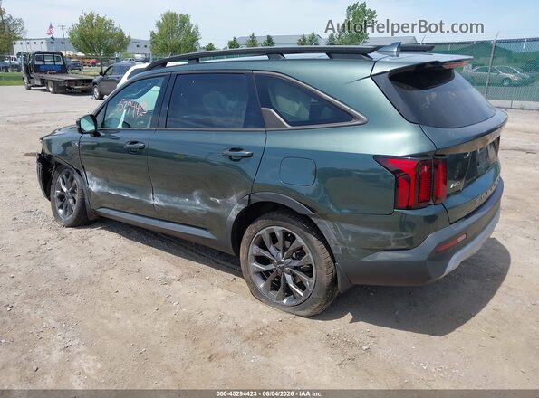 5XYRHDLF3NG133179 2022 KIA SORENTO Green Trasero izquierdo
