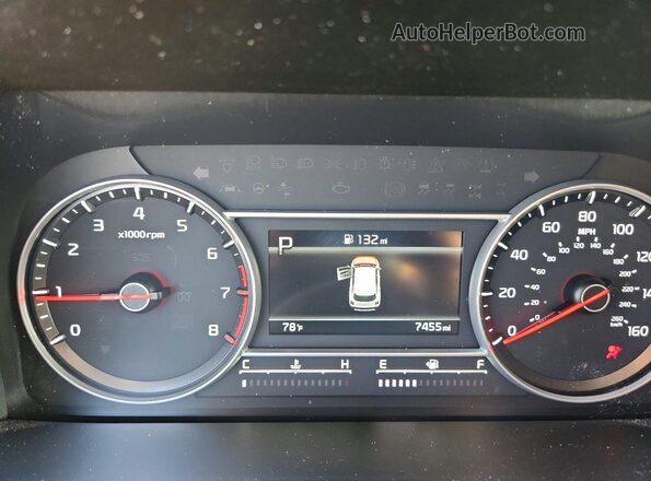 5XYRHDLF3PG230708 2023 KIA SORENTO White Instrument cluster view