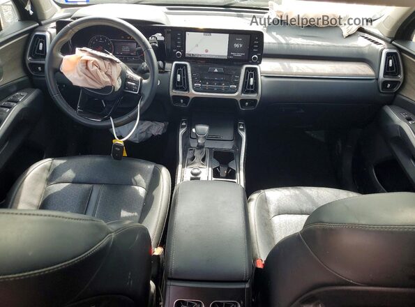 5XYRHDLF6MG069220 2021 KIA SORENTO Charcoal Dashboard view