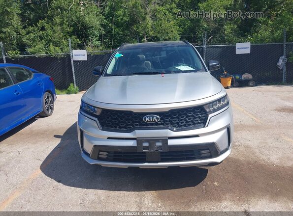 5XYRHDLF7MG058419 2021 KIA SORENTO Silver Вид щитка приладів