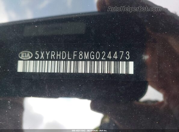 5XYRHDLF8MG024473 2021 KIA SORENTO White Engine compartment view