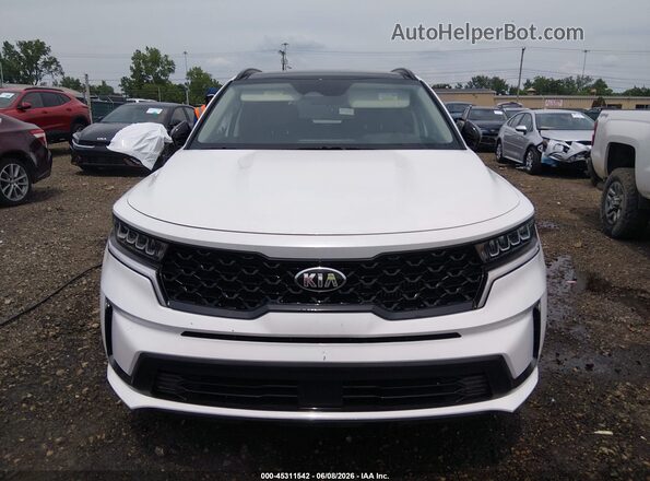 5XYRHDLF8MG024473 2021 KIA SORENTO White Instrument cluster view