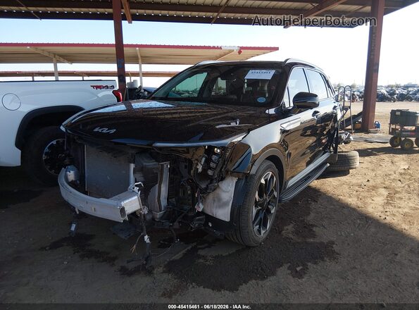5XYRK4JF0RG287407 2024 KIA SORENTO Черный Передняя левая четверть