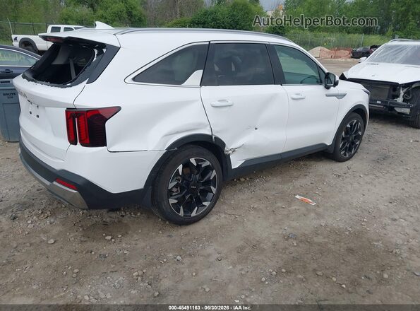 5XYRK4JF2SG337004 2025 KIA SORENTO White Tył prawy