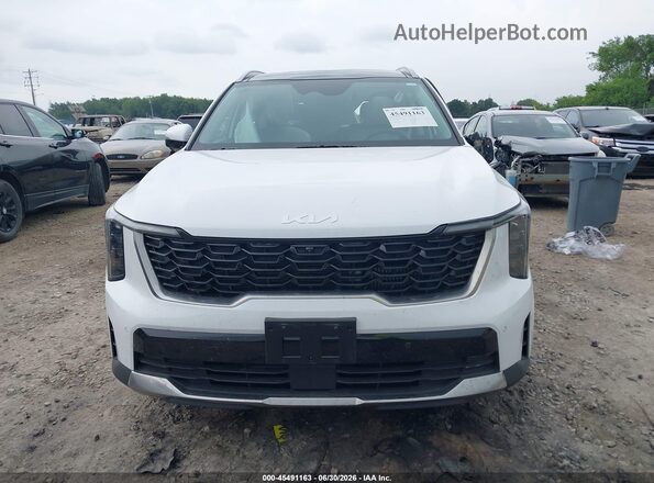 5XYRK4JF2SG337004 2025 KIA SORENTO White Widok zestawu wskaźników