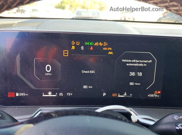 5XYRK4JF5RG260302 2024 KIA SORENTO Black Вид щитка приладів