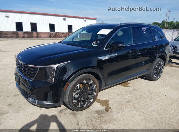 5XYRK4JF9RG292122 2024 KIA SORENTO Черный Передняя левая четверть